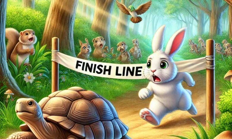 Kaplumbağa ile Tavşan: Sabır Yarışı 13 kaplumbaga ile tavsanin sabir yarisi