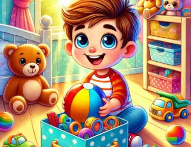 Renkli Top ve Oyuncak Kutusu 20 renkli top ve oyuncak kutusu