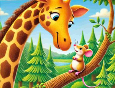 zurafa ile minik fare