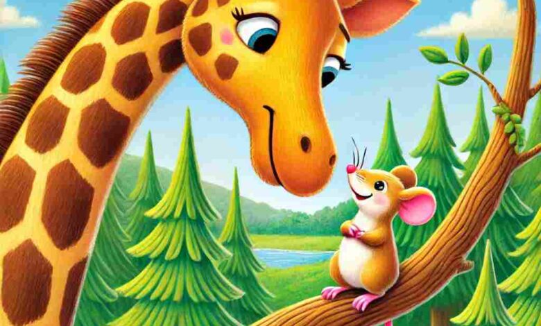 zurafa ile minik fare