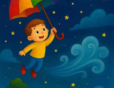 Uçan Renkli Şemsiye ve Kaybolan Rüzgâr Masalı 15 ucan semsiye masali