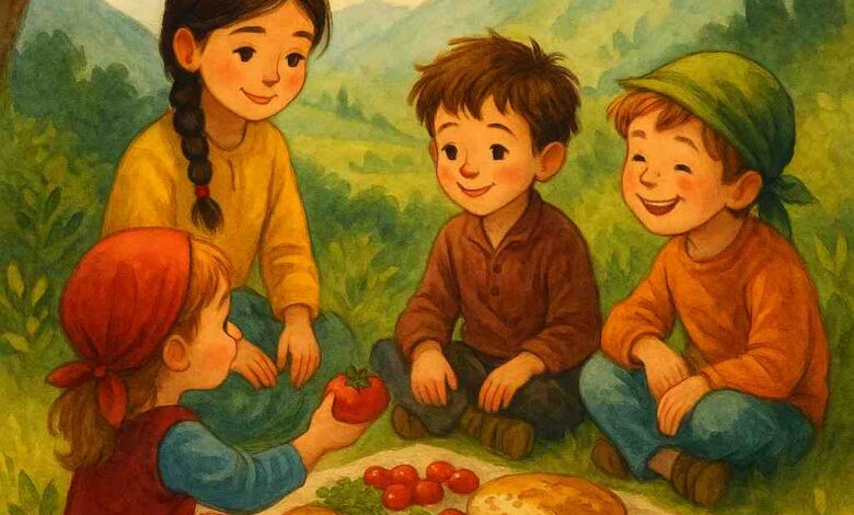 yayladaki cocuklar masali