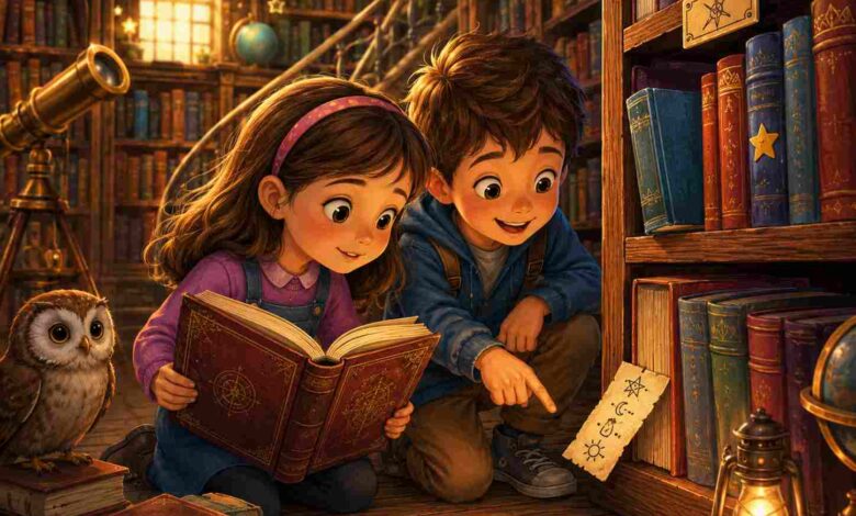 Kütüphanedeki Gizli Mesaj Masalı 13 kutuphanedeki gizli mesaj
