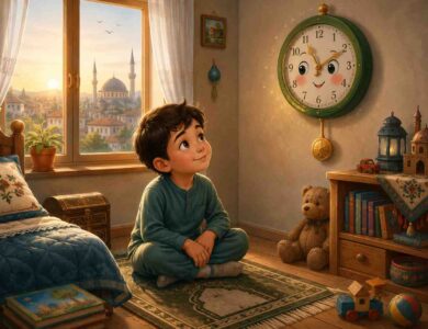 namaz vaktini bekleyen kucuk saat