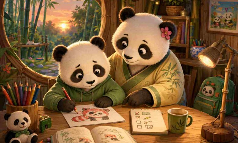 Ödevini Son Güne Bırakan Minik Panda Masalı 13 odevini son gune birakan minik panda