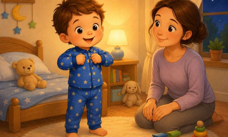 Pijamalarını Kendi Giyen Minik Efe Masalı 13 pijamalarini kendi giyen minik efe
