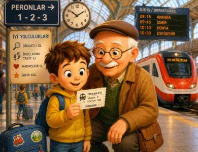 tren istasyonundaki kayip bilet